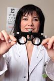 Optometrist eye test