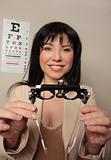 Optometrist eyesight checkup