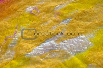 yellow wool and silk texture