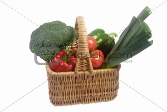 Vegetable filled basket