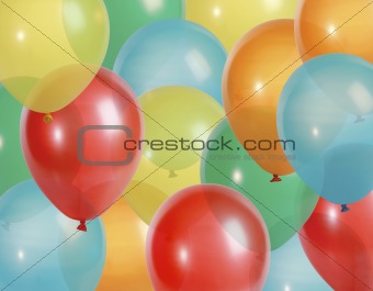 Party balloons background