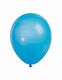 Blue balloon isolated on white