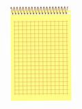 High resolution isolated spiral notepad
