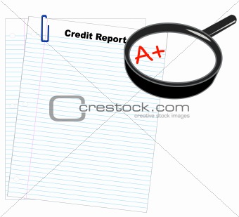 passing grade on credit report