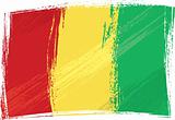 Grunge Guinea flag