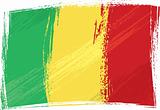 Grunge Mali flag
