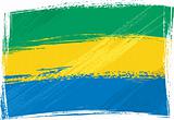 Grunge Gabon flag