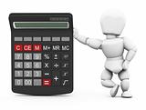 Person with a calculator