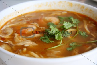 Spicy thomyam soup