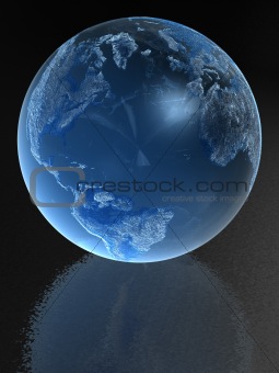 Blue Glass globe