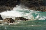 Crashing Waves on the Na Pali Coast