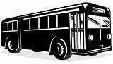 Retro style coach bus