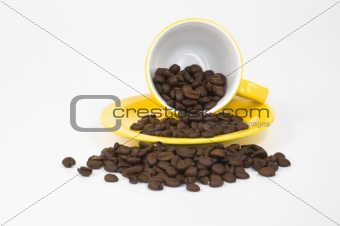 Yellow espresso cup