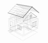 3d sketch of a house