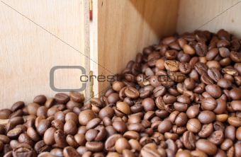 Beans of coffee