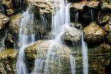 Waterfall over stones