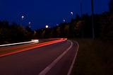 Car Lights, Night Photo