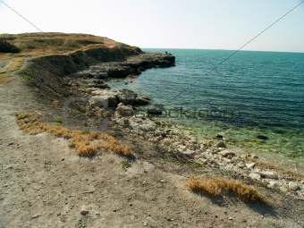 Sea Landscape of Deserted beach