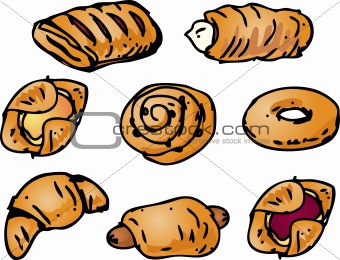 Pastries illustration