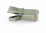 angular sofa with boxing for linen