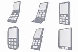 Mobile Phone Designs Type Icons
