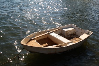 Small boat in Caribbean