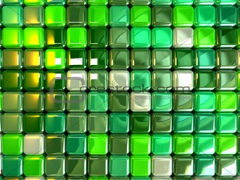 background green cubes