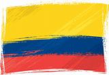Grunge Colombia flag