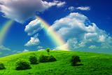 rainbow landscape