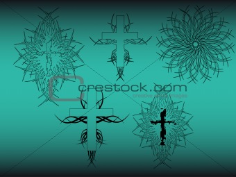 Outlines Of Crosses