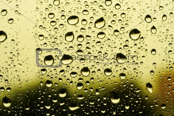 background made of water drops on glass