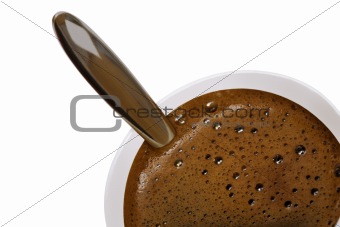 strong black coffee
