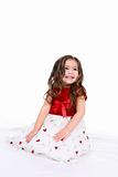 beautiful toddler in holiday dress