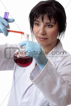 scientist at work in laboratory