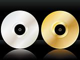 Gold and platinum reflected discs