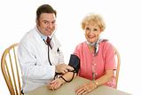 Senior Medical - Taking Blood Pressure
