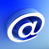 3d image of email symbol 
