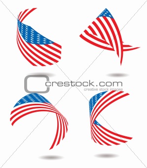 us flag ribbon
