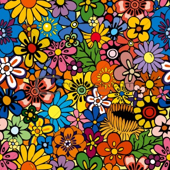 Repeating Floral Background