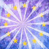 Grunge backgroundwith european flag