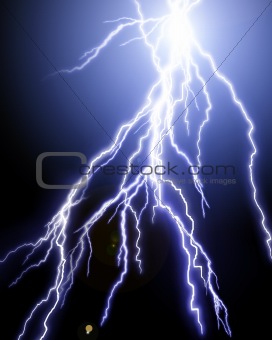 lightning flashes