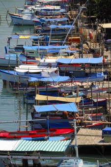 Fishing boats on cuban river