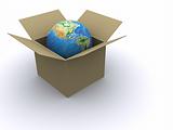Earth in box