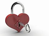 Heart padlock 