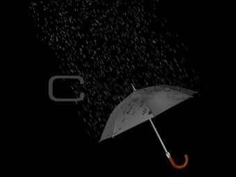 Umbrella and rain 2