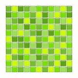 Green glass tiles