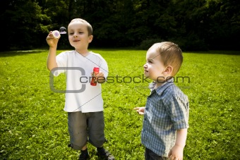 Kids Playing Outdoors