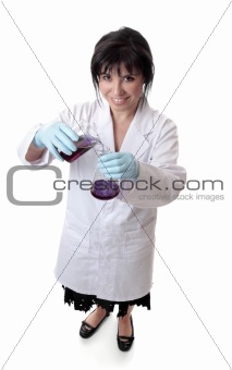 Smiling scientist