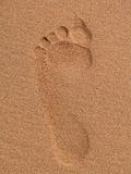 Footprint in the beach