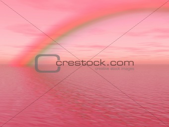 Rainbow on the sea